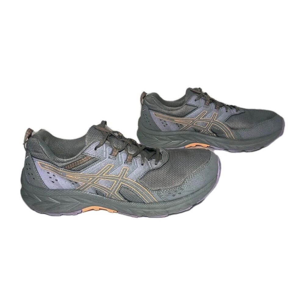 Asics Womens Gel-Venture 9 1012B314 Gray Lace Up Running Shoes Size US 12 WIDE
